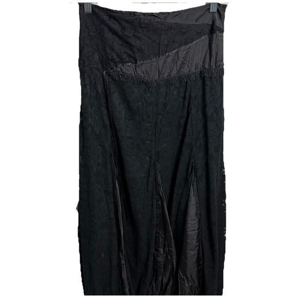 Charming Charlie Black Whimsygoth Mesh Lace Skirt Sz S Witchy Romantic Goth Maxi - Picture 5 of 7